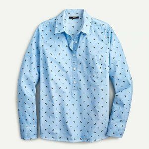 NWT JCREW Classic popover shirt in paisley print